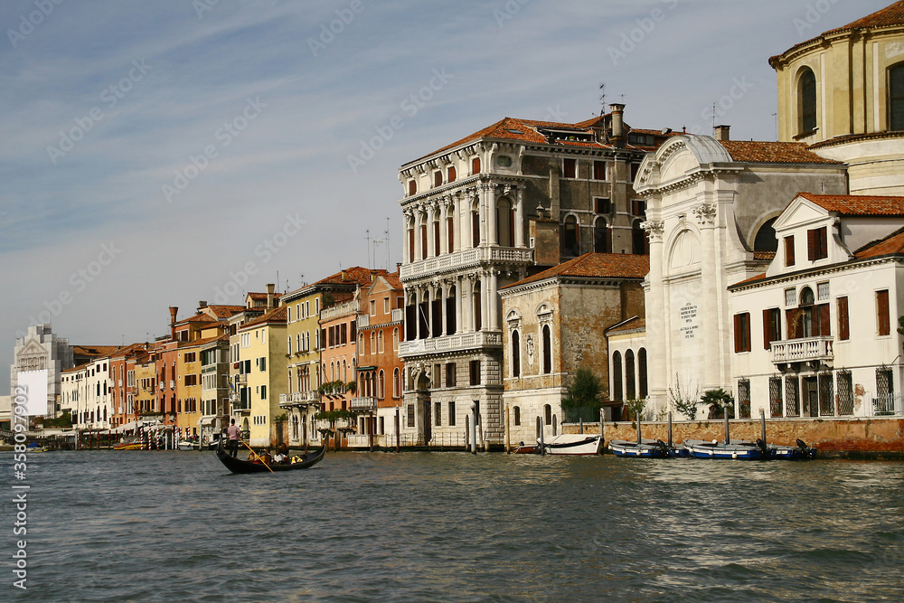 venice, veneto, italy, september, 25.th, 2014, houses at the canale grande