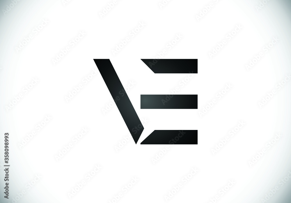 Initial Monogram Letter V E Logo Design Vector Template. V E Letter Logo Design Initial Monogram Letter V E Logo Design Vector Template. V E Letter Logo Design