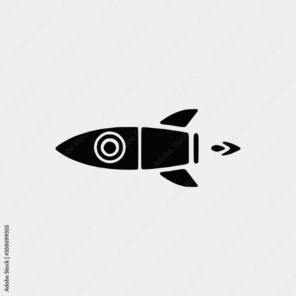 Rocket and Startup Vector icon Set Rocket and Startup Vector icon Set