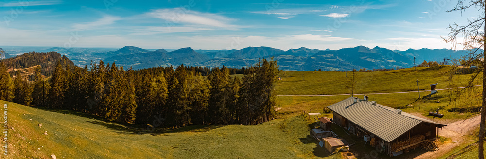 Beautiful alpine spring view at the famous Rossfeldstrasse near Berchtesgaden, Bavaria, Germany Beautiful alpine spring view at the famous Rossfeldstrasse near Berchtesgaden, Bavaria, Germany