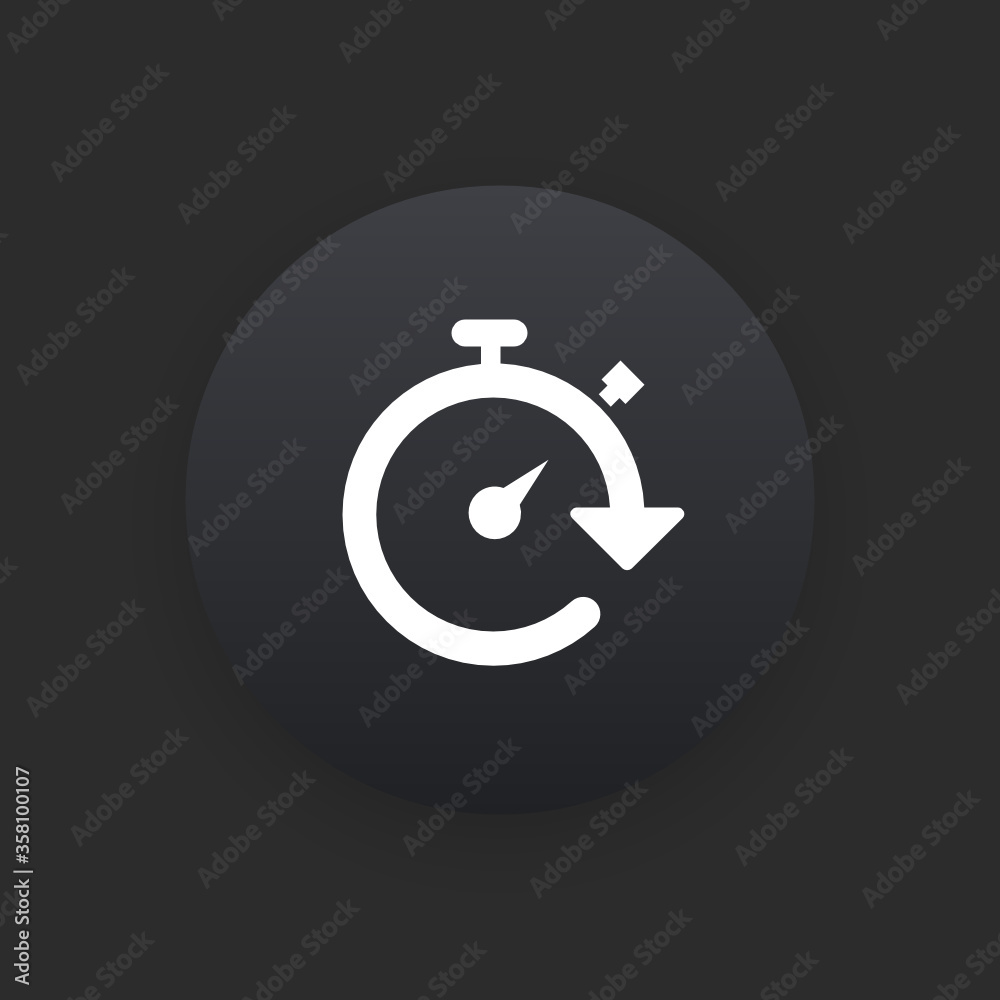 Repeat Task - Matte Black Web Button Repeat Task - Matte Black Web Button