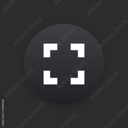 Metering -  Matte Black Web Button