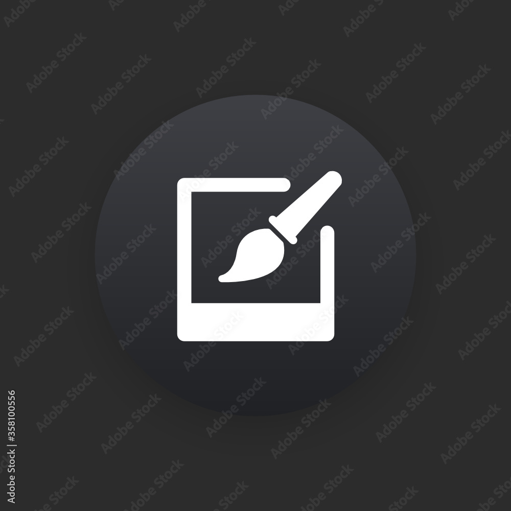 Edit Photo - Matte Black Web Button Edit Photo - Matte Black Web Button
