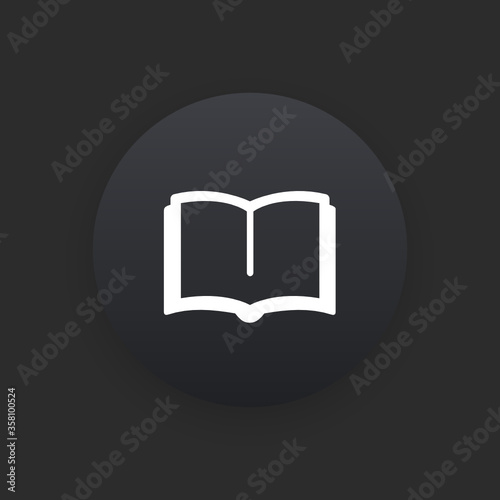 Library - Matte Black Web Button