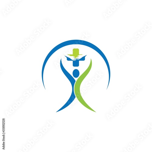 Healthy Life people  Logo template vector