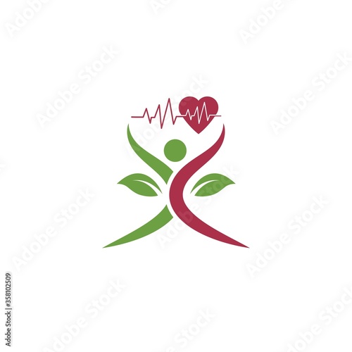 Healthy Life people  Logo template vector