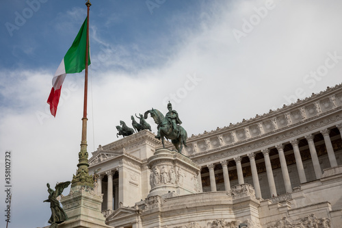Equestrian statue of Vittorio Emanuele II at Piazza Venezia
