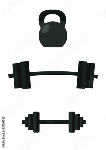 dumbbell isolated on white background
