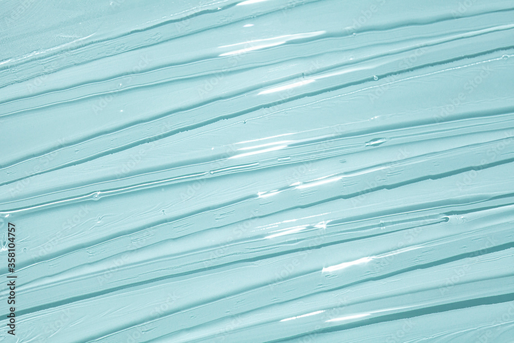 Obraz premium Cream gel transparent cosmetic sample texture background