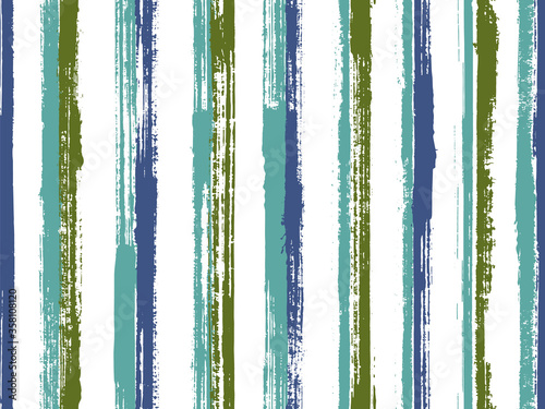 Pain brush stroke rough stripes vector seamless pattern. Abstract bedding textile print design. 