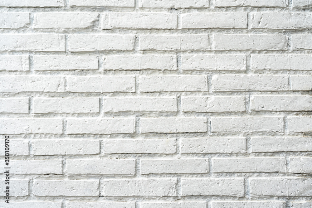 Naklejka premium white brick wall, block wall background texture.