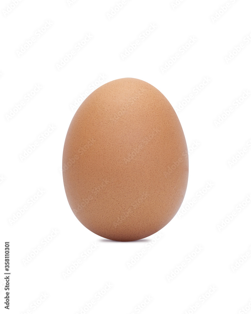 Brown chicken egg isolated on white backgroundd. Healthy food concept. Objects clipping path Brown chicken egg isolated on white backgroundd. Healthy food concept. Objects clipping path