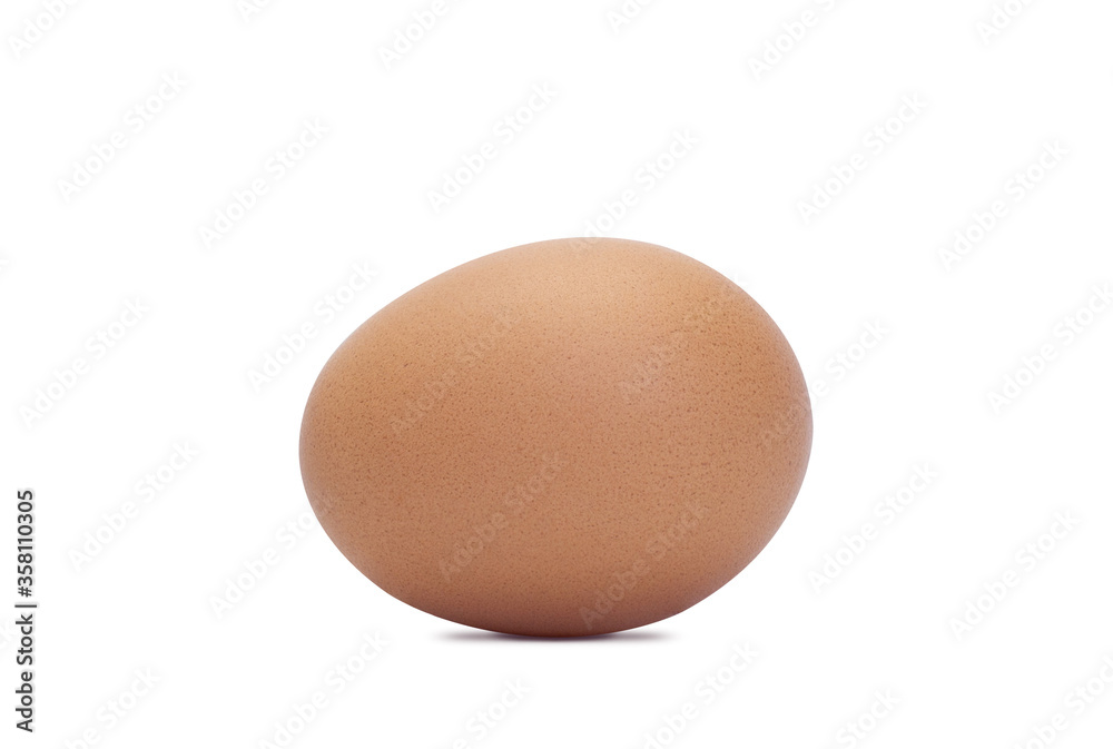 Brown chicken egg isolated on white backgroundd. Healthy food concept. Objects clipping path Brown chicken egg isolated on white backgroundd. Healthy food concept. Objects clipping path