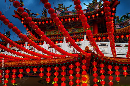 Canvas Print Thean Hou - beautiful chinese temple in Kuala Lumpur