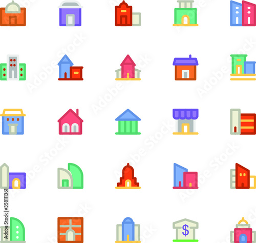  Building & Furniture Vector Icon 2 