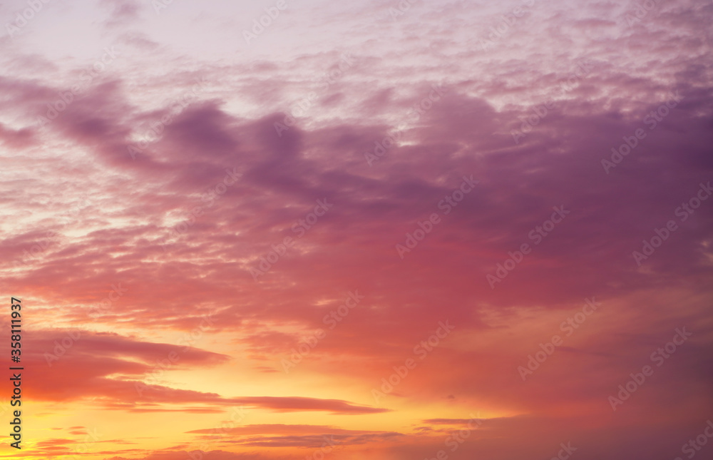 heavenly dawn, pink beautiful clouds