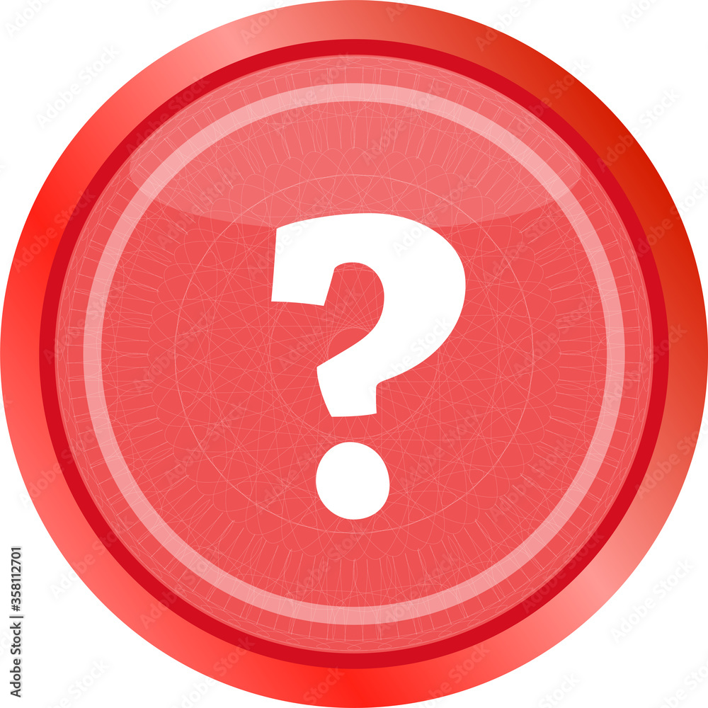 Question Mark Icon Web Button . Flat sign isolated on white background Question Mark Icon Web Button . Flat sign isolated on white background