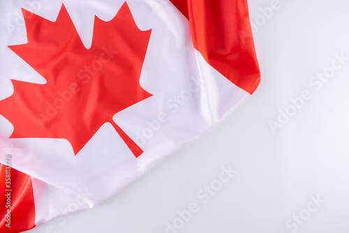 Canada flag with copy space. Happy Canada Day. Independence day. July 1