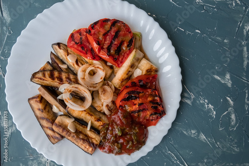 Grilled vegetables on the menu for lunch