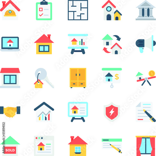 Real Estate Vector Icons Collection