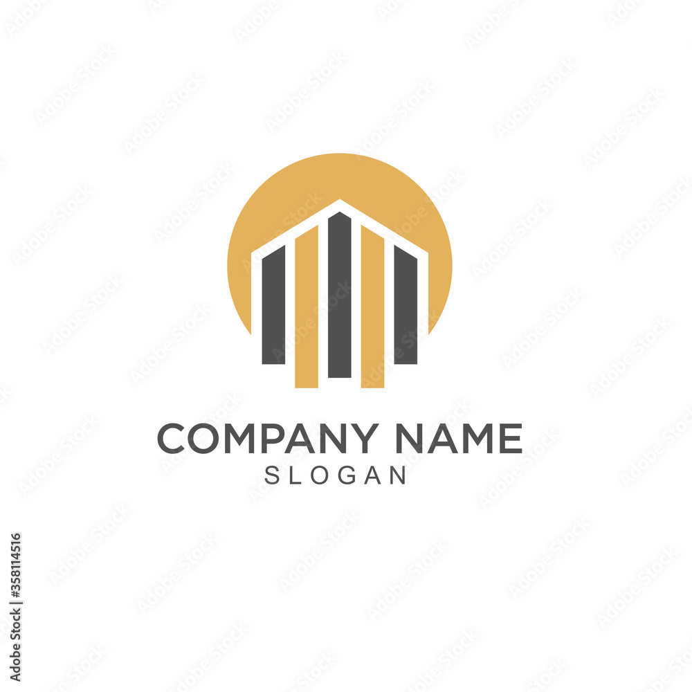 Real Estate Construction Logo design vector template