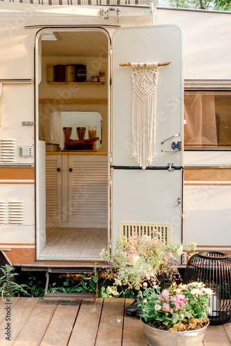 entrance to the house on wheels