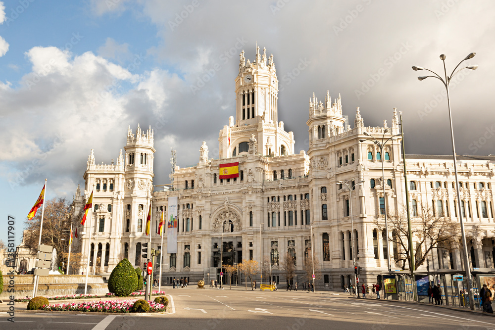 Edificio del ayuntamiento de Madrid.