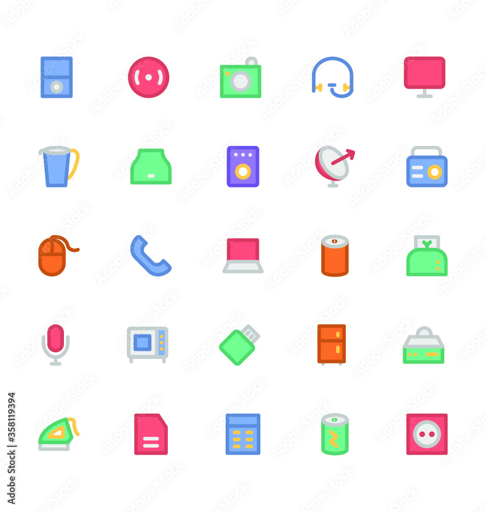 Electronics Bold Circular Vector Icons 7
Electronics Bold Circular Vector Icons 7