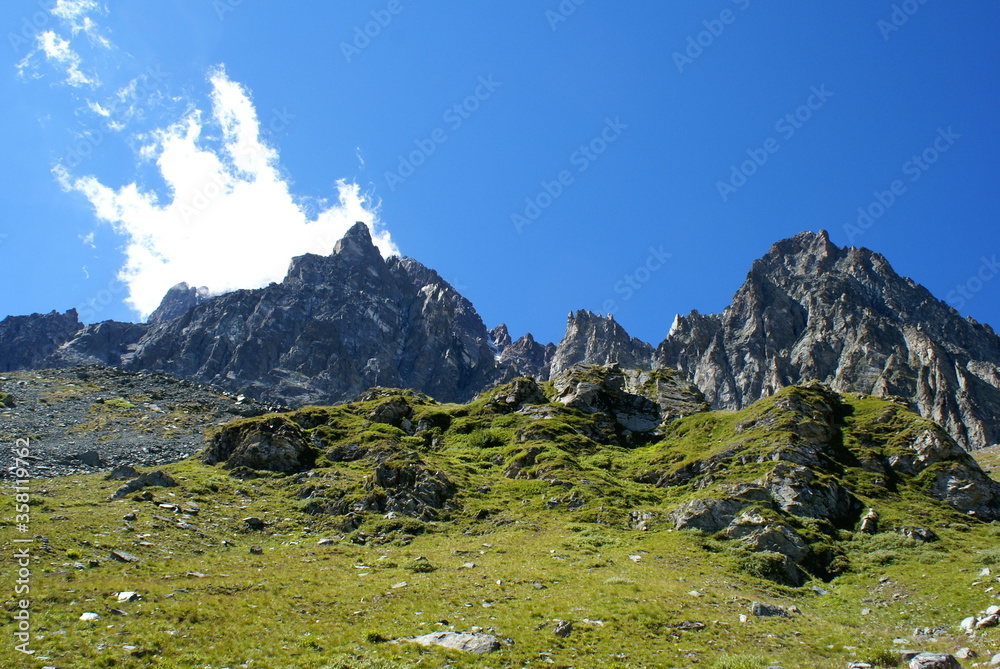 Mountains in Formazza Valley, Piedmont (Italy) 