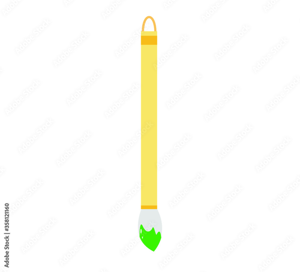 絵具の筆(緑) 絵具の筆(緑)