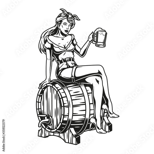 Brewing vintage monochrome concept