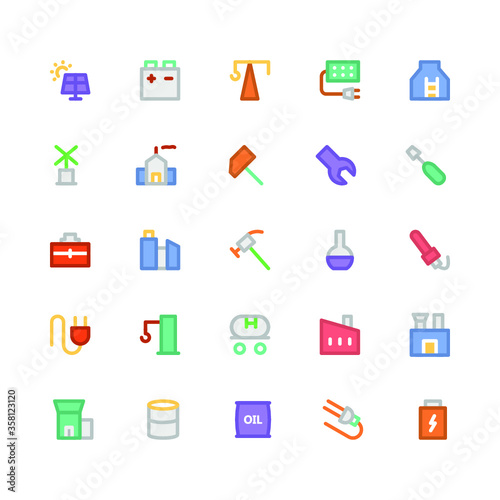  Industrial Colored Vector Icons 2 