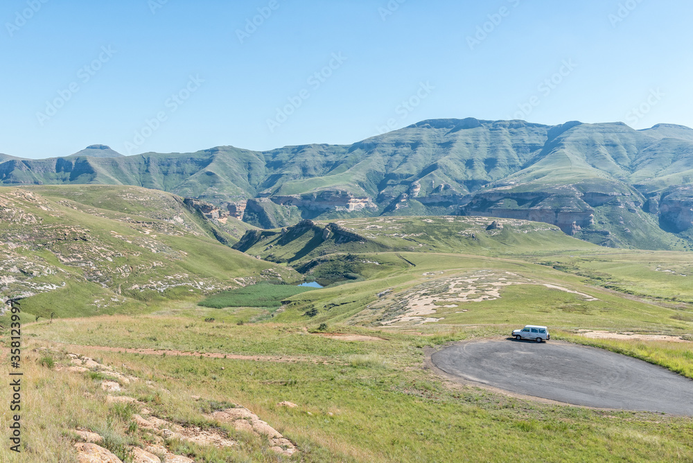 The Golden Gate landscape seen from Zuluhoek Viewpoint