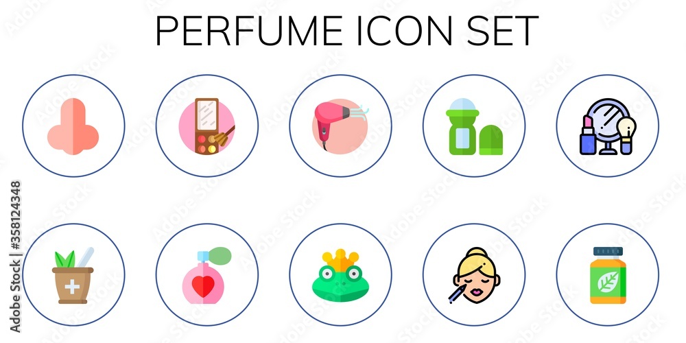 perfume icon set perfume icon set