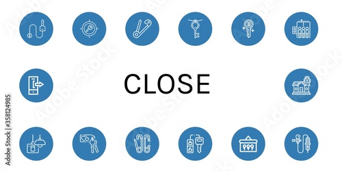close icon set