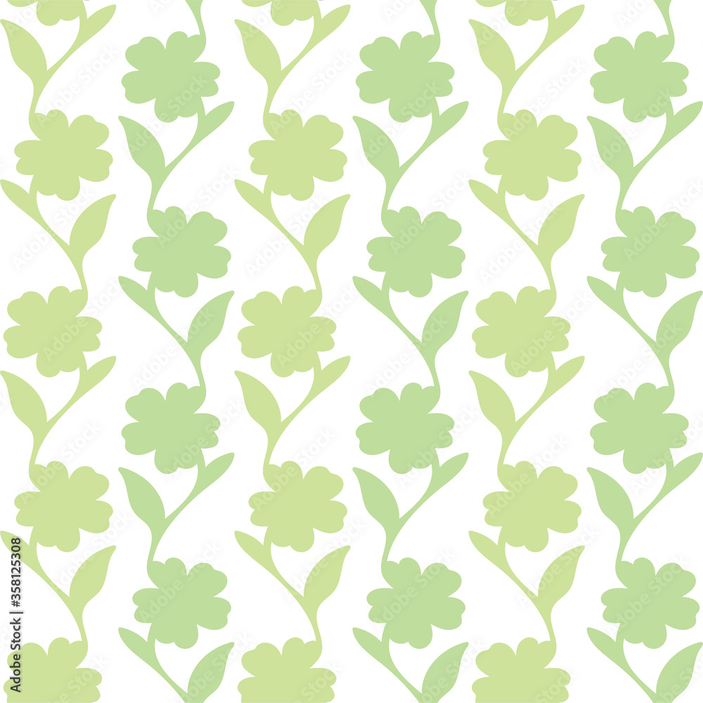 Seamless floral hand drawn vector pattern. Leaves and flowers endless sketch drawing background. Part of set. Seamless floral hand drawn vector pattern. Leaves and flowers endless sketch drawing background. Part of set.