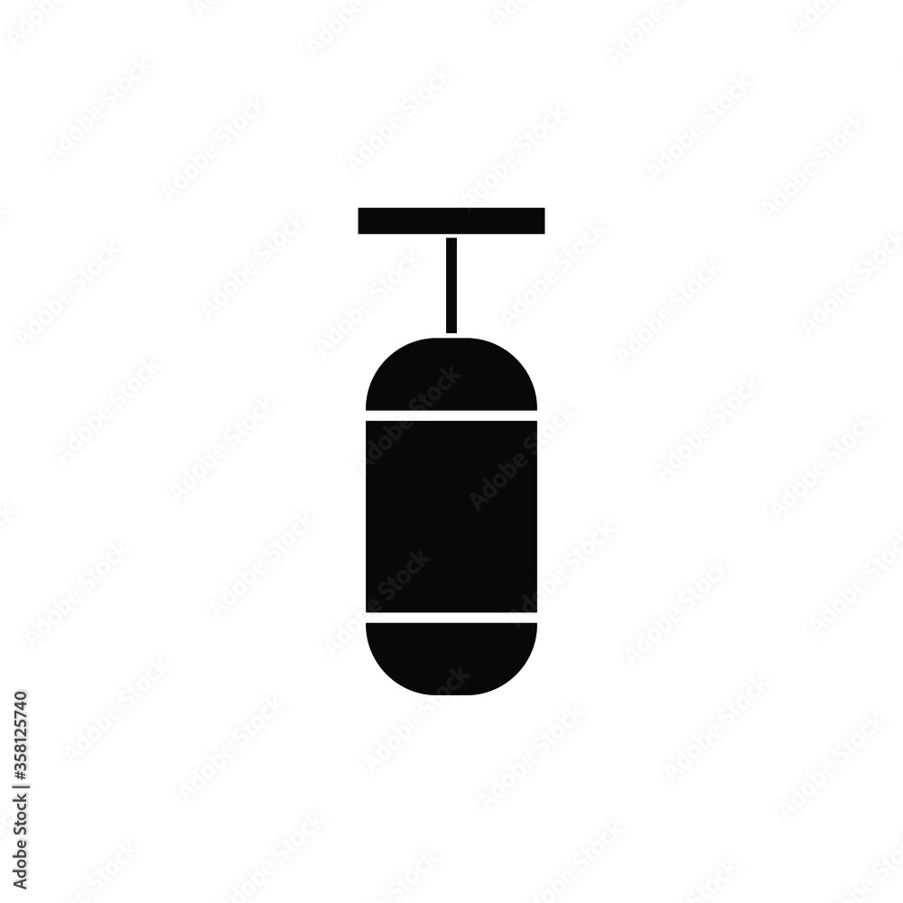 boxing sandbag icon vector boxing sandbag icon vector