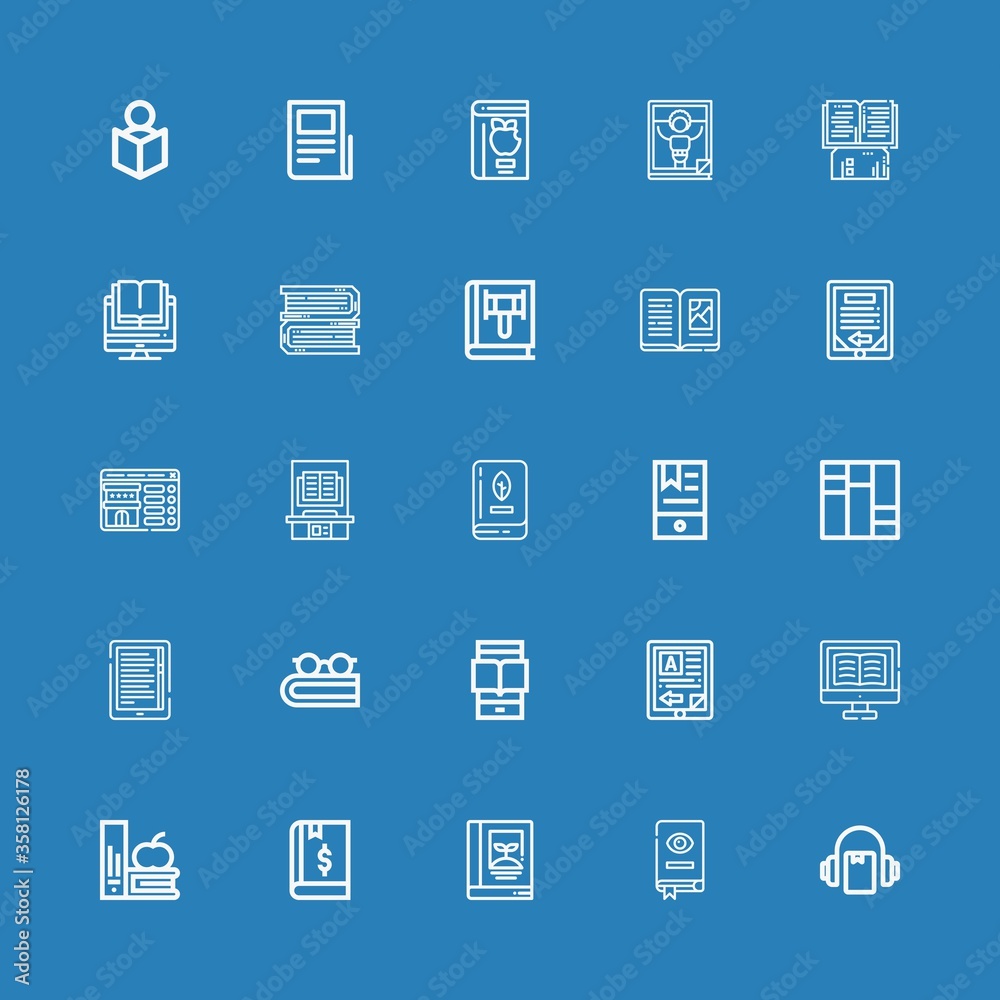 Editable 25 read icons for web and mobile Editable 25 read icons for web and mobile