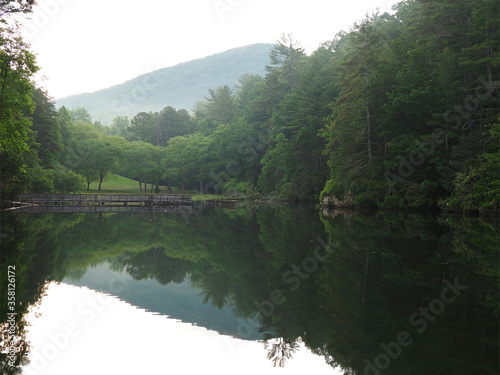 Foggy Morning on the Lake at Unicoi State Park , Georgia