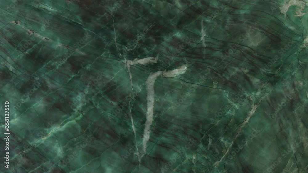 Dark Green Marble Floor Tiles Under The Water - close up Dark Green Marble Floor Tiles Under The Water - close up