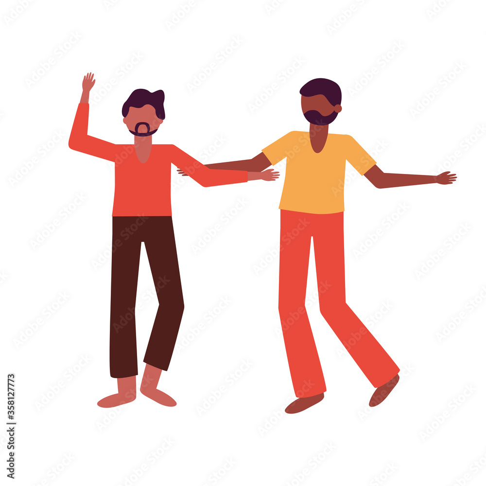Isolated men avatars vector design Isolated men avatars vector design