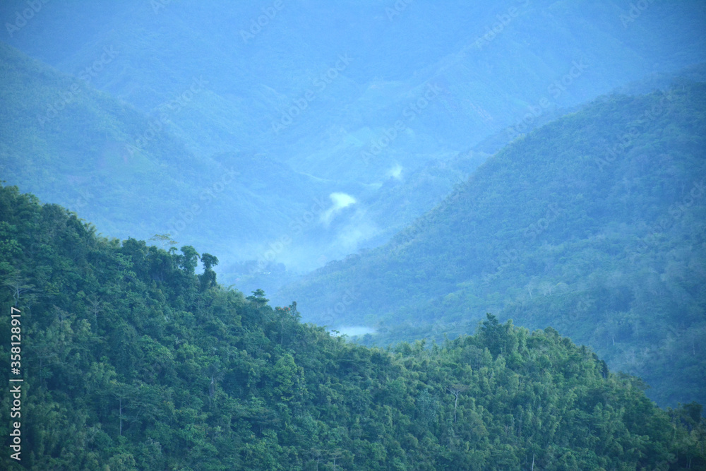 View from the top at Treasure Mountain in Tanay, Rizal, Philippines