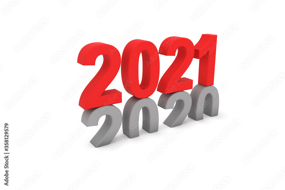 New Year 2021 Creative Design Concept - 3D Rendered Image New Year 2021 Creative Design Concept - 3D Rendered Image