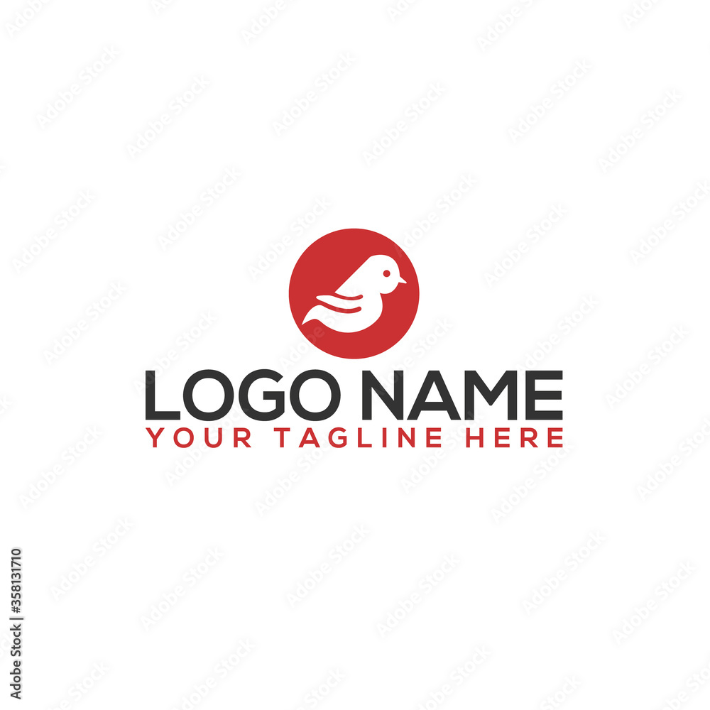 Obraz premium Bird Logo Template vector icon