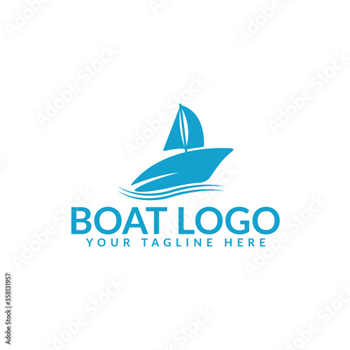 boat business logo design