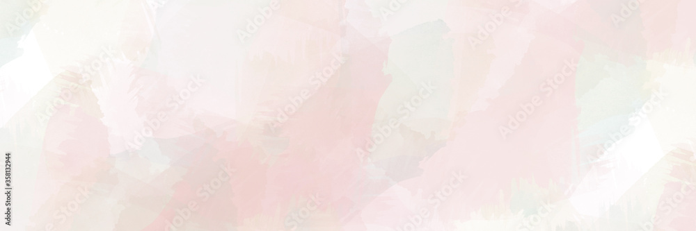 Fototapeta premium Billboard banner. Sale banner for web page, mobile phone, social media. Watercolor effect. Offer discount template design. Horizontal banner. Watercolor stains and brushes.