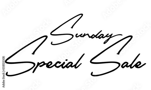 Sunday Special Sale Calligraphy Font For Sale Banners Flyers and Templates