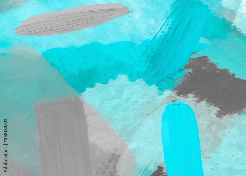Obraz premium splash painting texture abstract background in blue and black