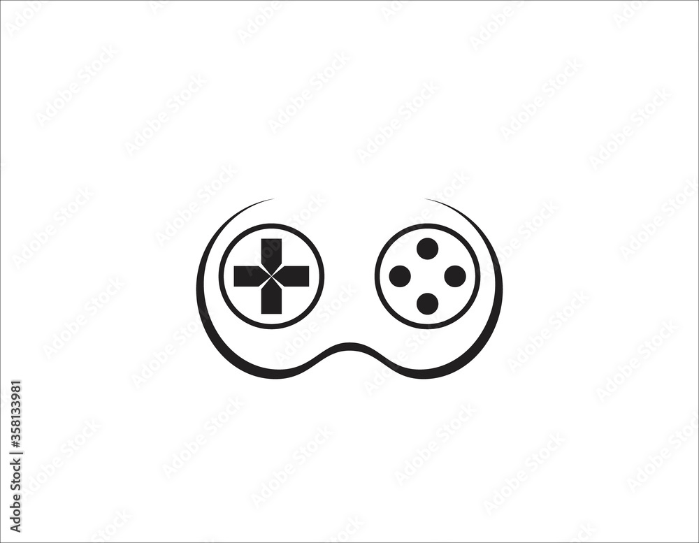 Game Logo Design Template. Stick Game Icon Logo Game Logo Design Template. Stick Game Icon Logo