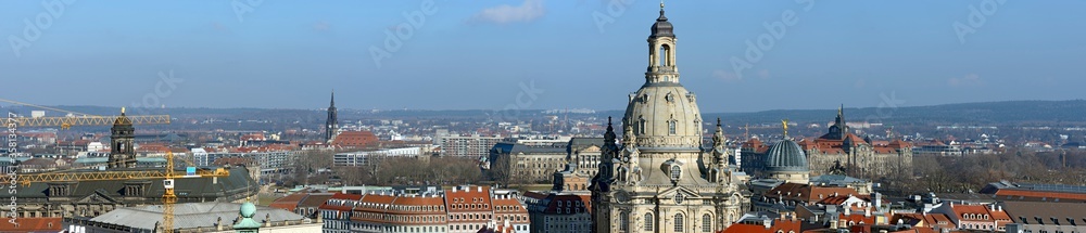 Panorama of Dresden Old Town historic center, Saxony, Germany. Panorama of Dresden Old Town historic center, Saxony, Germany.
